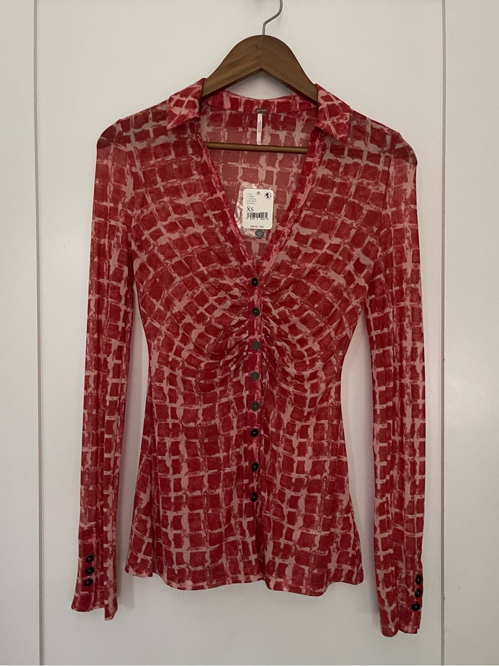 Free People | Solid Lucky Mesh Shirtee